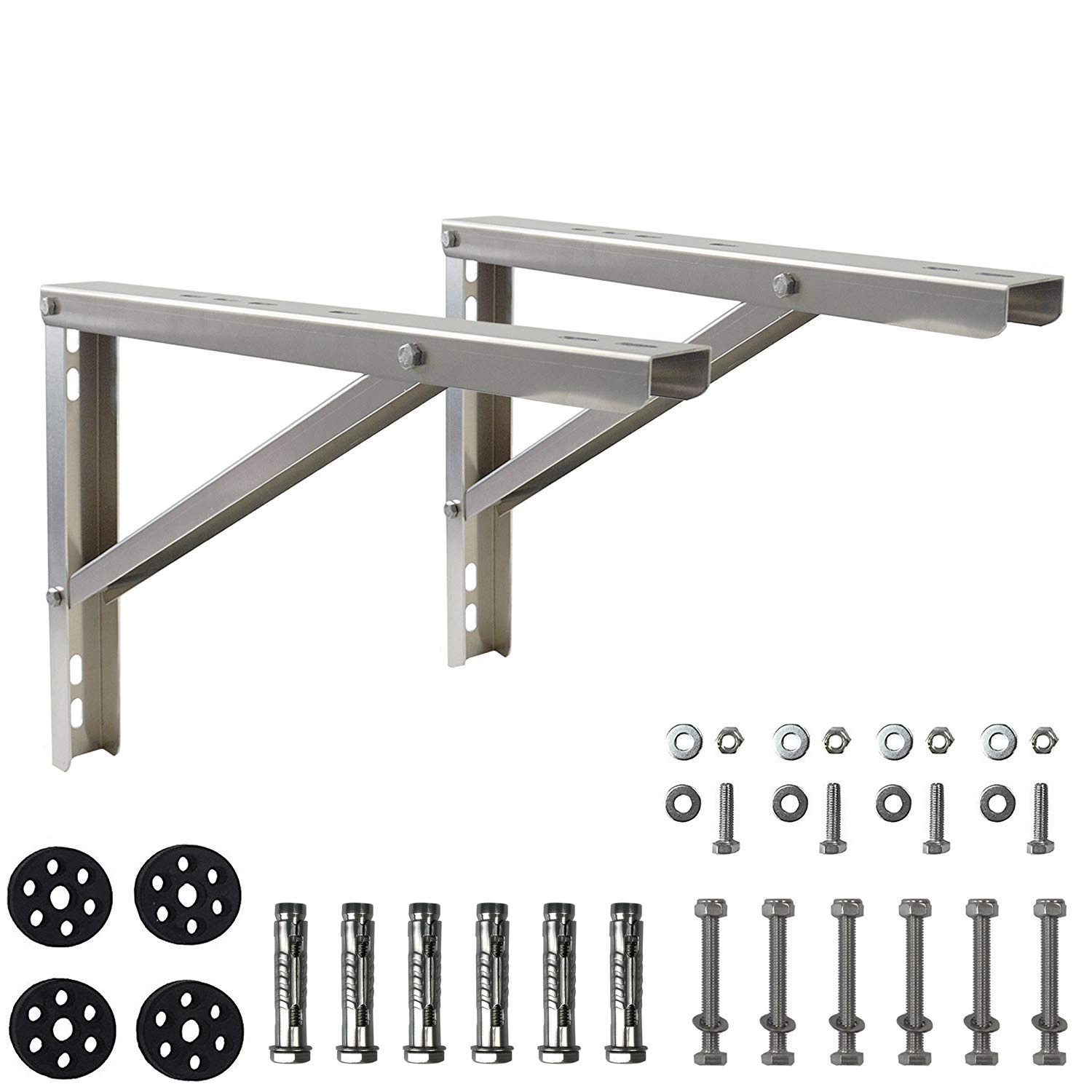 Jeacent Wall Mounting Bracket - 9000-36000 Btu Condenser Ductless Mini Split Air Conditioner Heat Pump Systems
