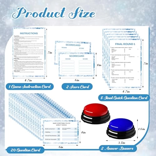 Winter Friendly Feud Game Set - Abkhazian 12 years and up 32 Pcs