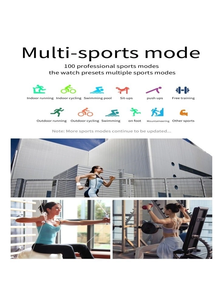 Glucose Monitoring Smart Watch - ECG Bluetooth Call SpO2