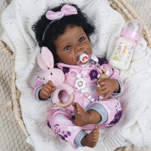 WOOROY Reborn Baby Doll - 18 Inch Soft Body African American Ages 3+