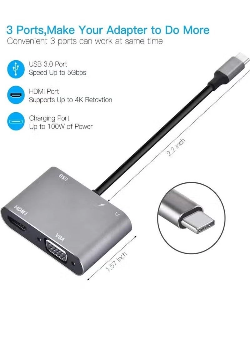 USB C Hub Adapter - USB 3.0 4K