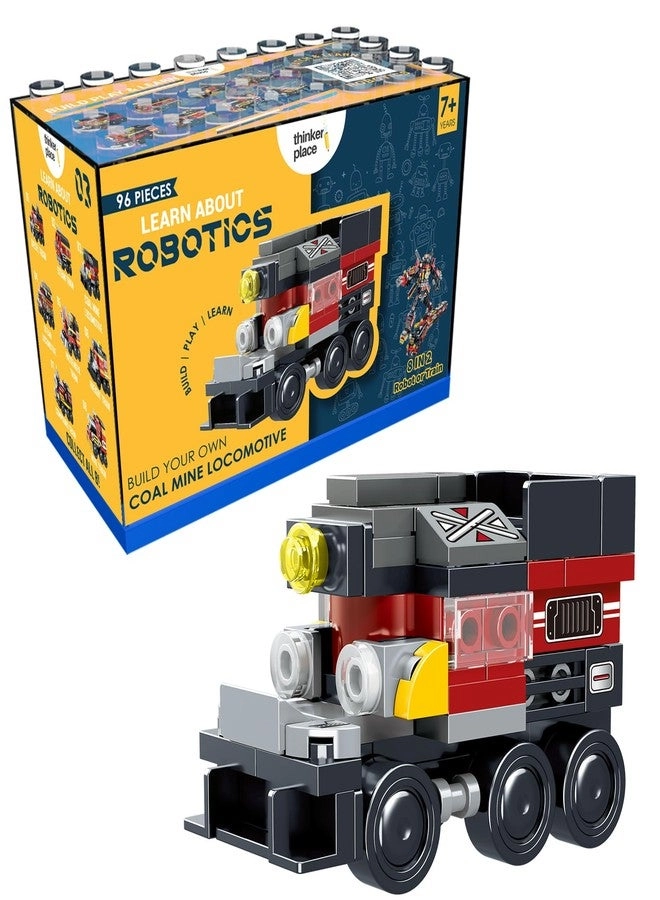 ThinkerPlace Train Building Blocks Set - 96 pcs Coal Mine