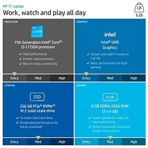 17 - 17.3 inch 256 gigabyte 8 gigabyte 256 gigabyte Core i3-1115G4