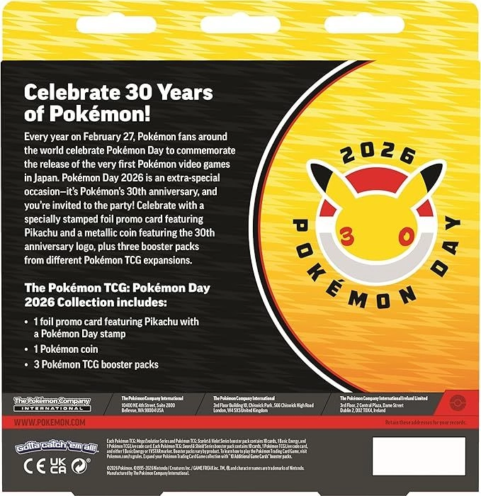 Day 2026 Collection - 30th Anniversary promo card 3 booster packs