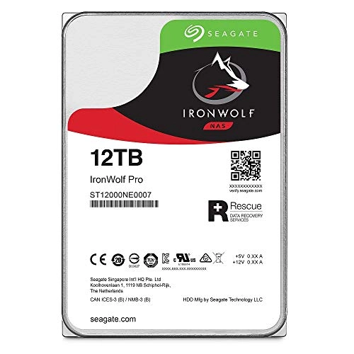 IronWolf Pro 3.5" 7200rpm 256MB SATA 6Gb/s (ST12000NT001) - 12TB