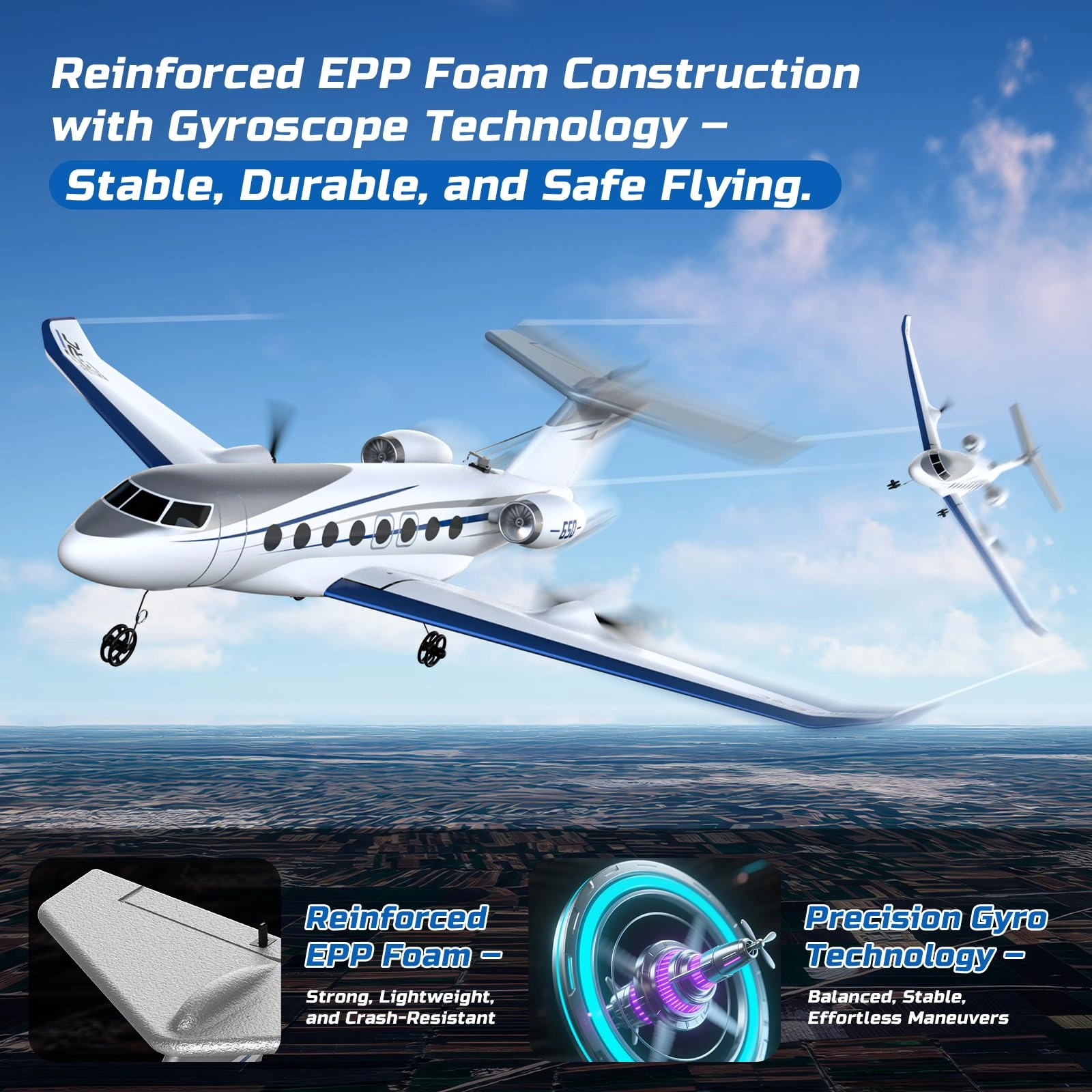 G650 - 3-CH 2.4GHz 6-axis Gyro