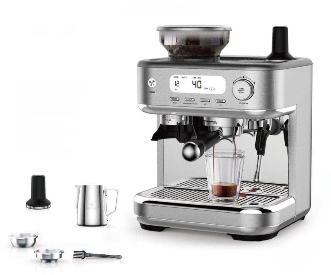 Havenix Commercial Premium - Built-In Grinder 15-Bar Digital Display Milk Frother