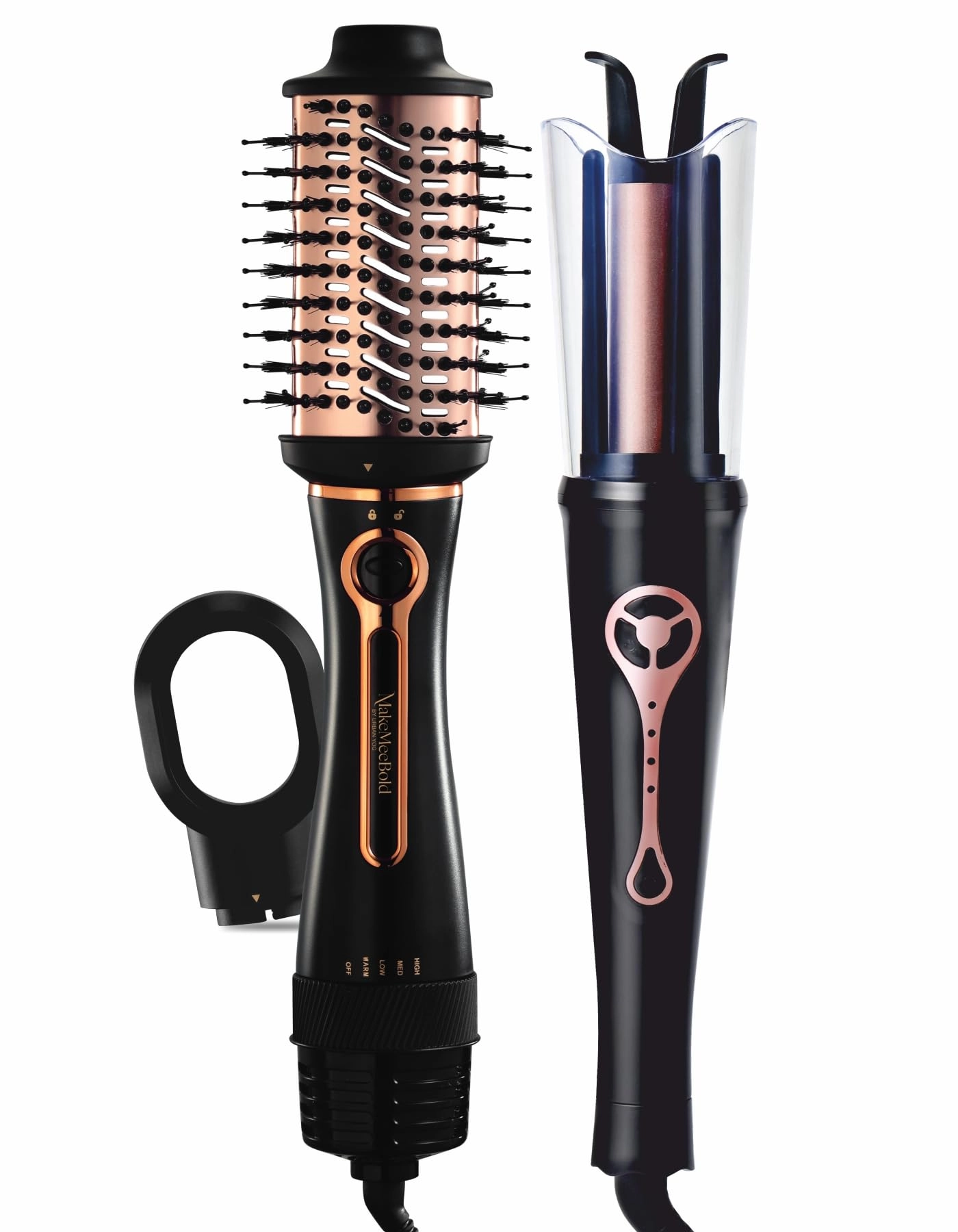1st Floor, Plot no 541-542, opposite pillar no 183, New Delhi, South Delhi, Delhi, 110047, Globalbees Brands Pvt. Ltd Hot Air Brush - 1200W + Automatic Hair Curler - Ceramic Coating