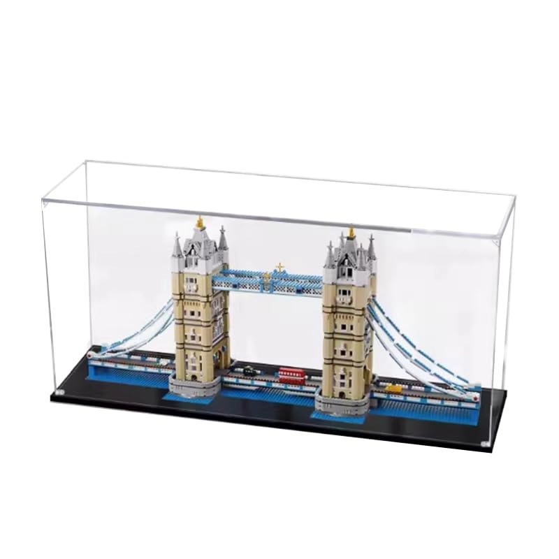 HCAEIOFJ Display Case (10214) - Clear Acrylic Black Bottom1