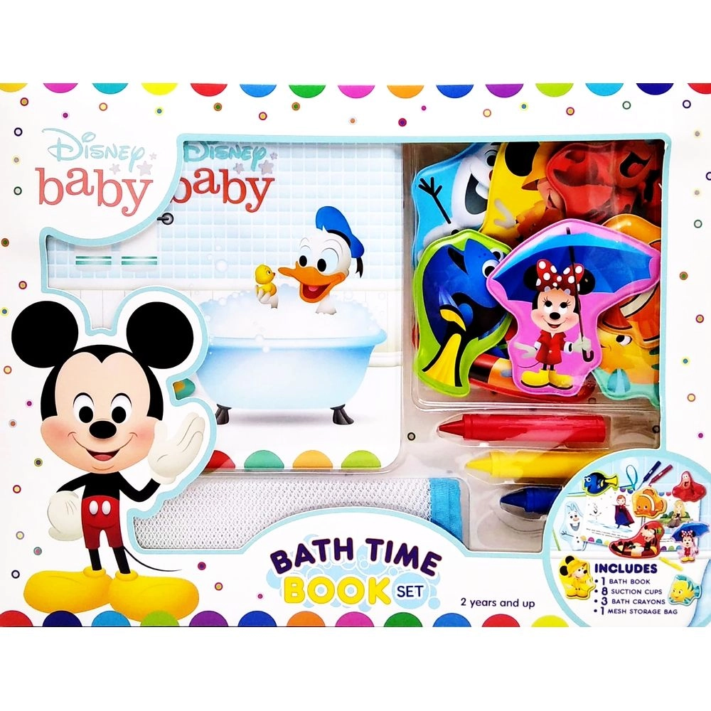 Phidal Publishing Bath Time Deluxe Book Set - Waterproof book Includes crayons & mesh bag 30.5 x 40.5 cm