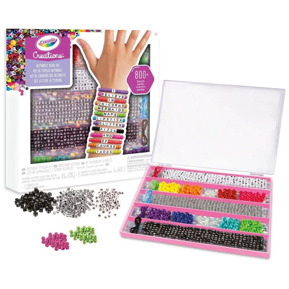 Creations Personalized Bracelet Making Kit - 2000+ beads 8+