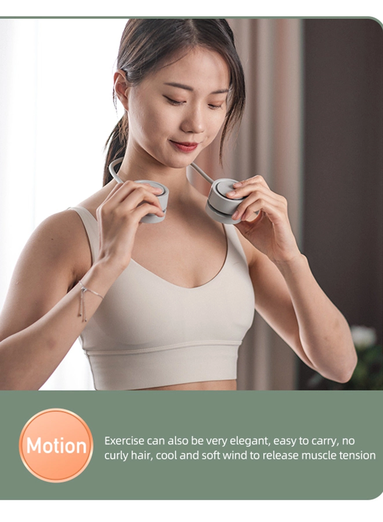 Hanging Neck Fan - Rechargeable USB Aromatherapy