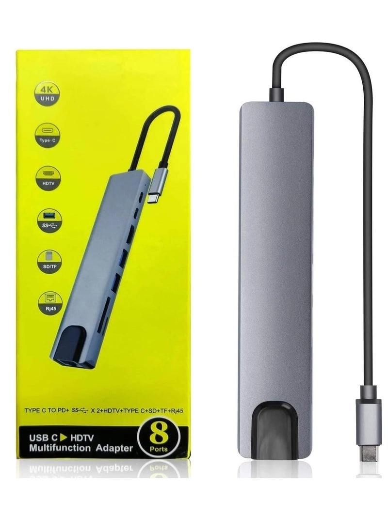 USB-C Multiport Hub Adapter - 4K HDMI Gigabit Ethernet