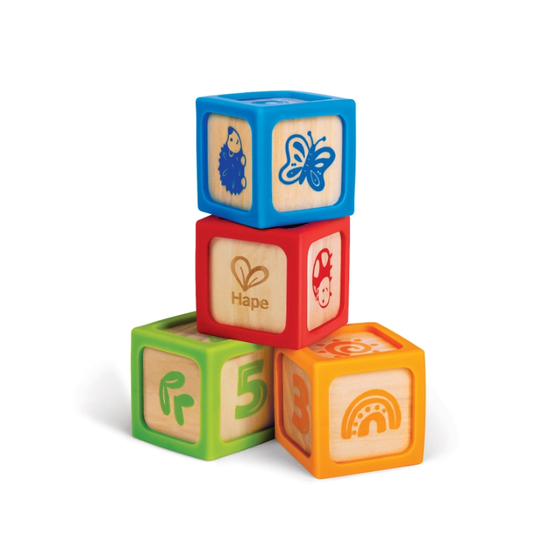 Grip-N-Stack Smart Blocks - Suitable for 6 months to 2 years 4 Pcs