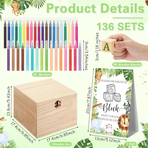 Baby Shower Blocks - 12 years and up 136 pieces