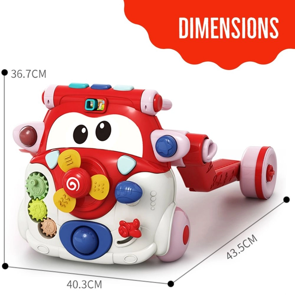 3-in-1 Baby Walker - Musical Keyboard Learning Table Mode