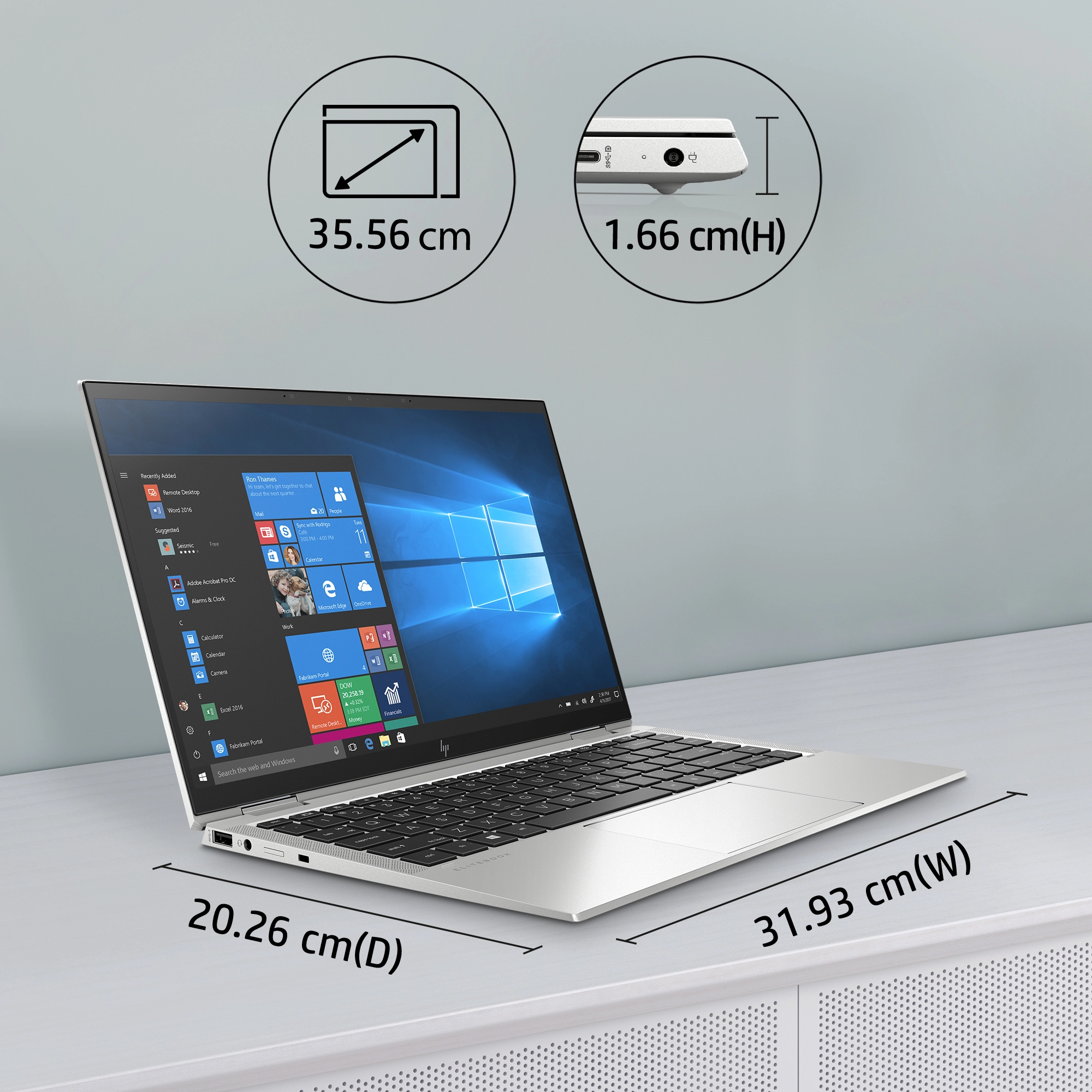 EliteBook x360 1040 G7 1P6Q2UT#ABA - 14'' i7-10810U 16GB DDR4 256GB SSD