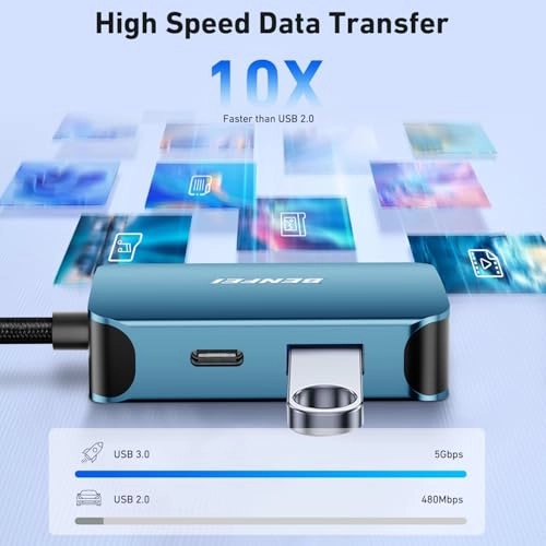 USB C HUB - 4-in-1 HDMI VGA 60W Power Delivery