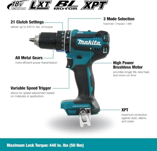 DHP485ZJ - Percussion Brushless cordless drill