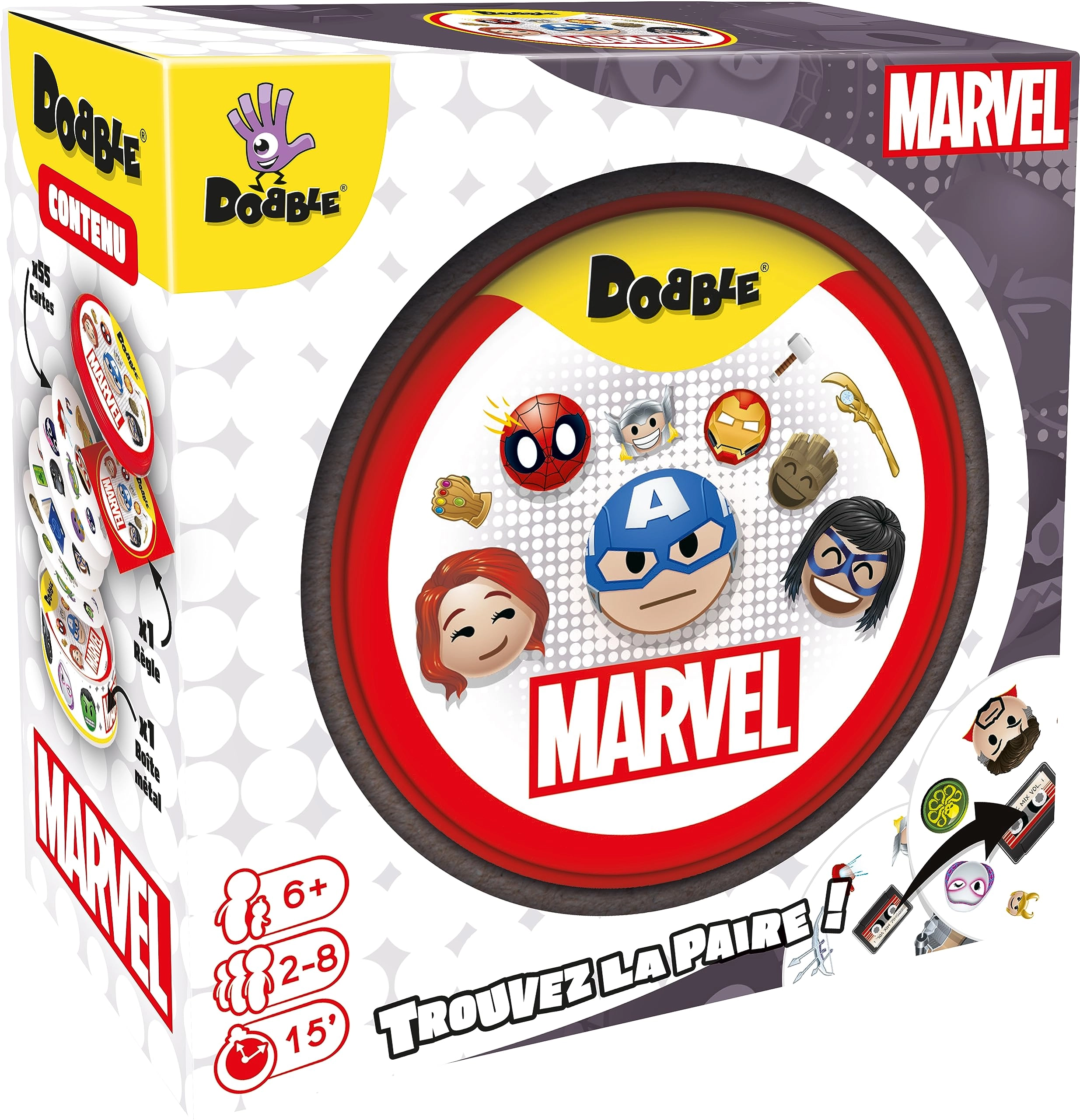 Asmodee Dobble: Marvel Emoji Official (French)