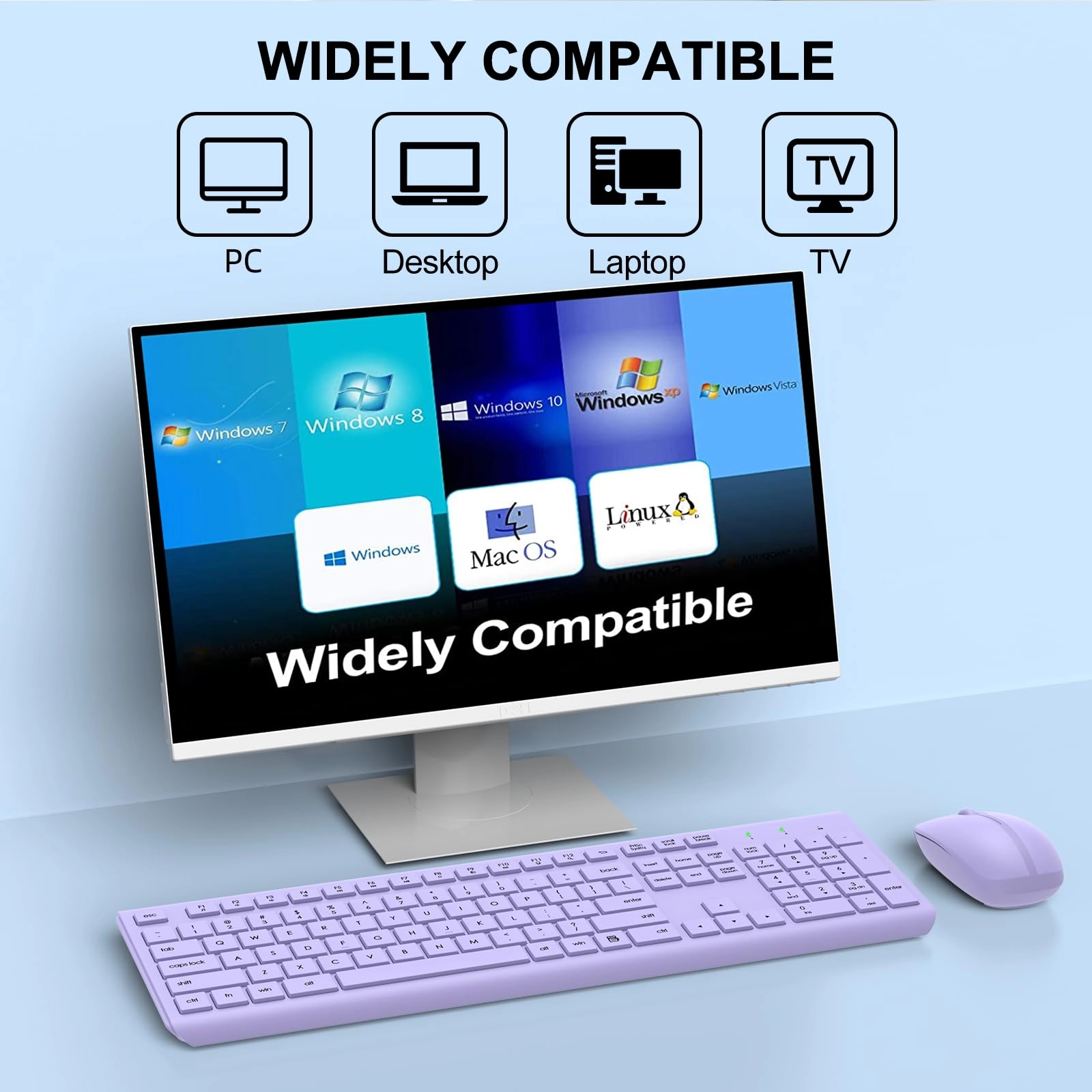 Keyboard and Mouse Combo - QWERTY Wireless