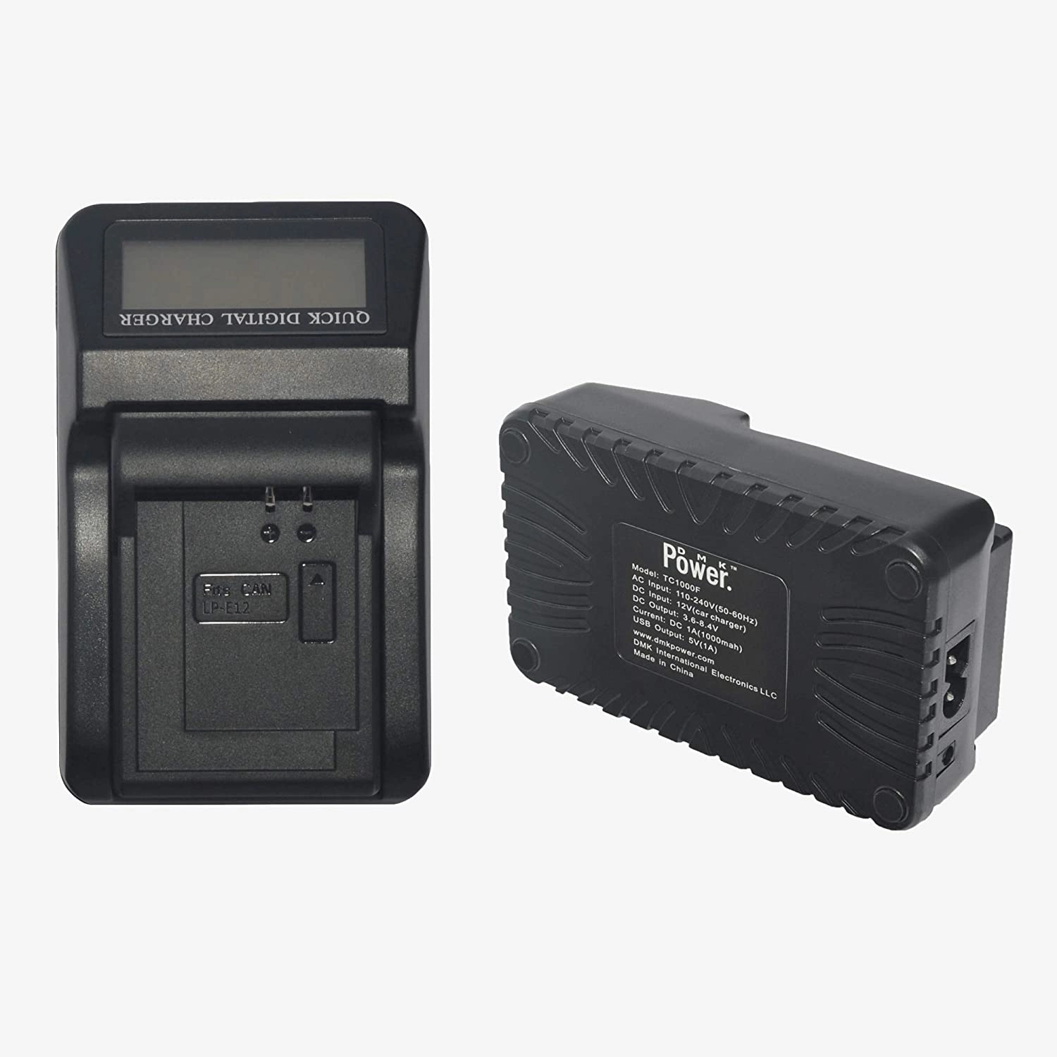 LP-E12 - 2-Pack + LCD Quick Charger