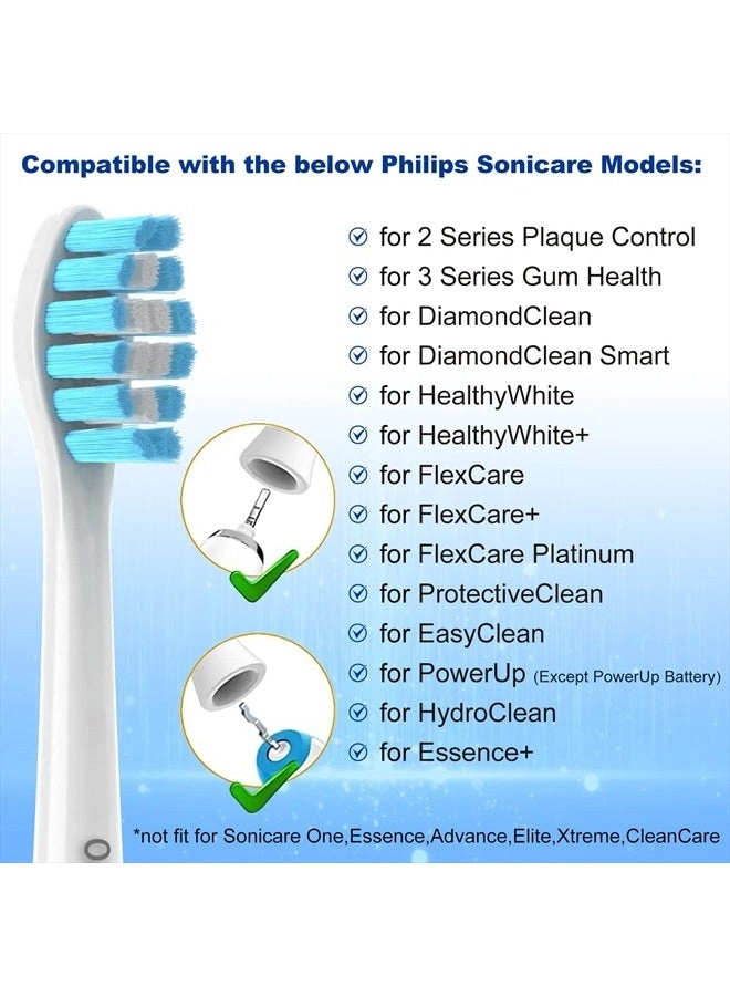 Toothbrush Heads - Philips Sonicare Clickon Compatible Medium Soft 8 Pack