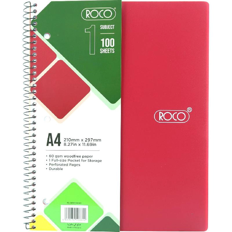 Neon A5 Spiral - Lined 100 Sheets