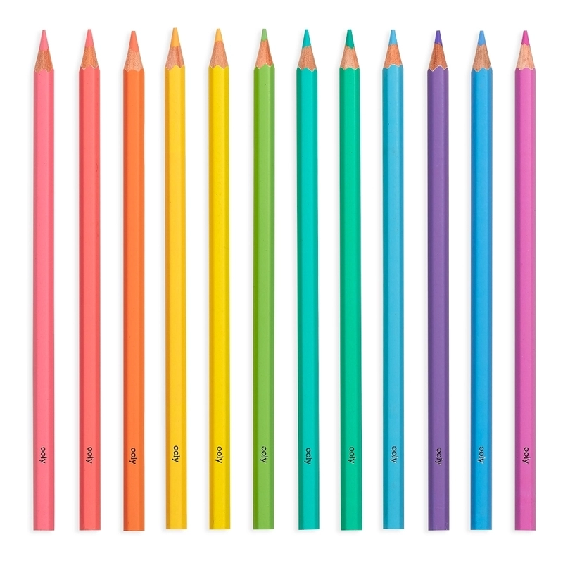 Pastel Hues Coloured Pencils - 12
