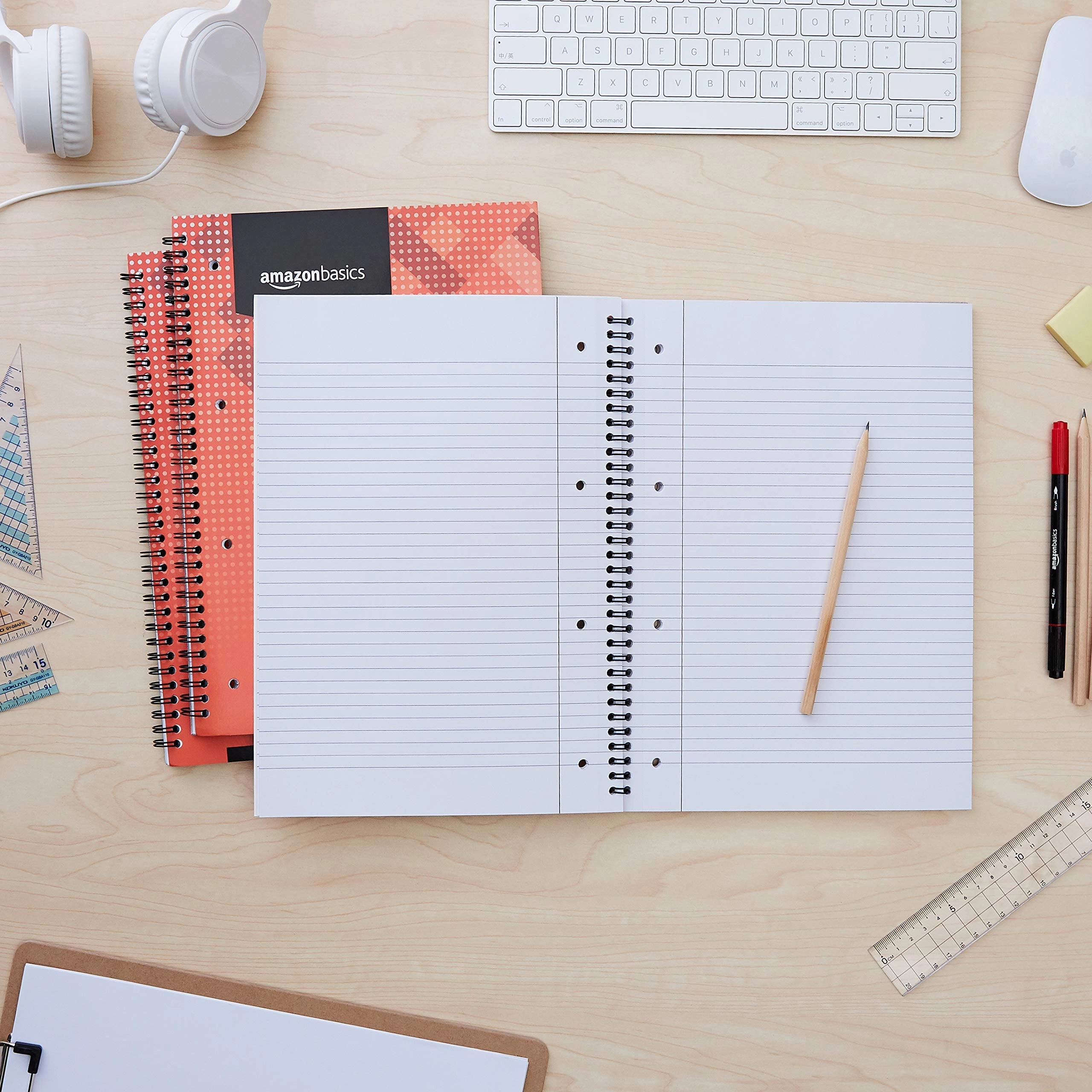 Wirebound Notebook A5 Spiral - Lined 200 Pages