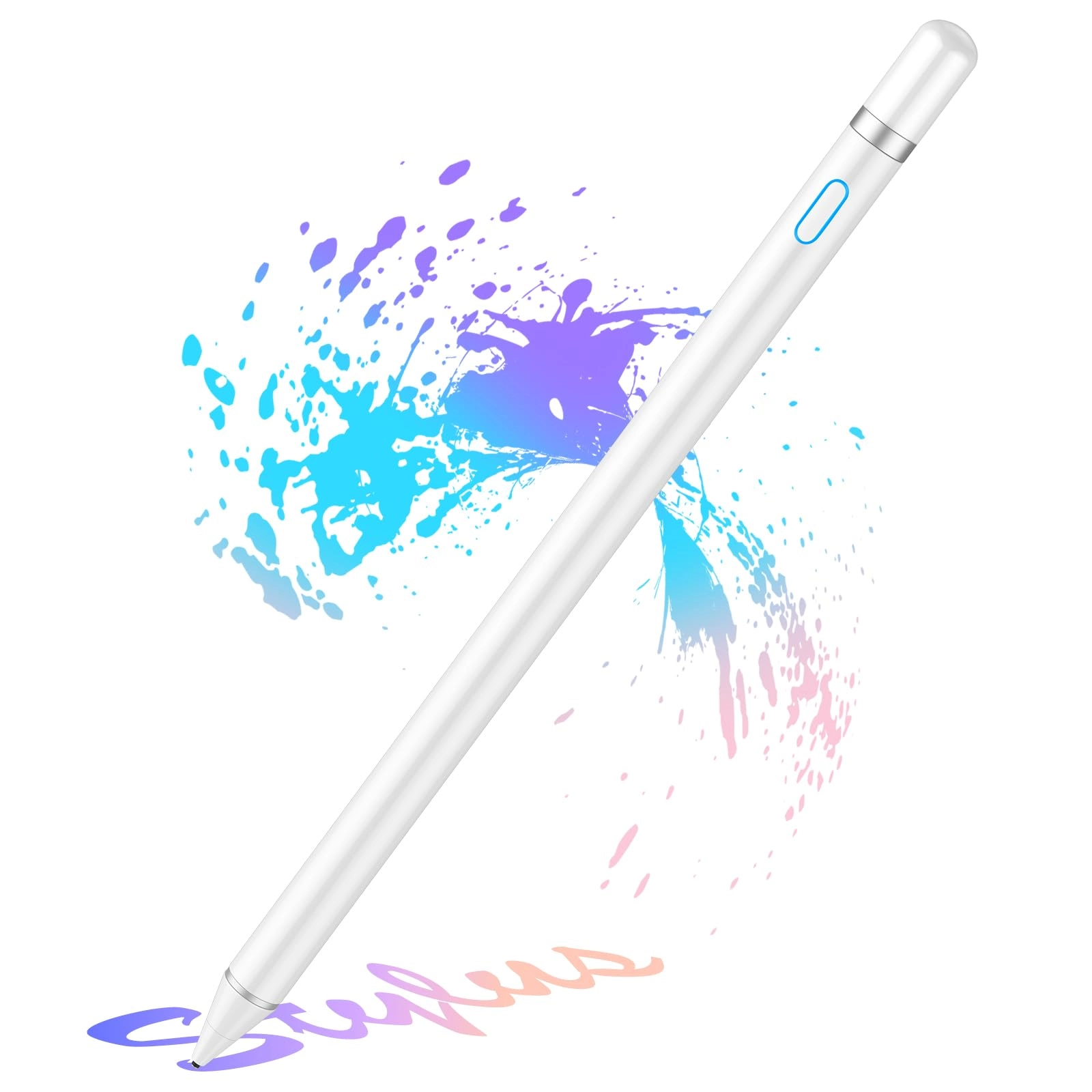 Akzun Trading Stylus Pens - Fine Point Magnetic Cap White