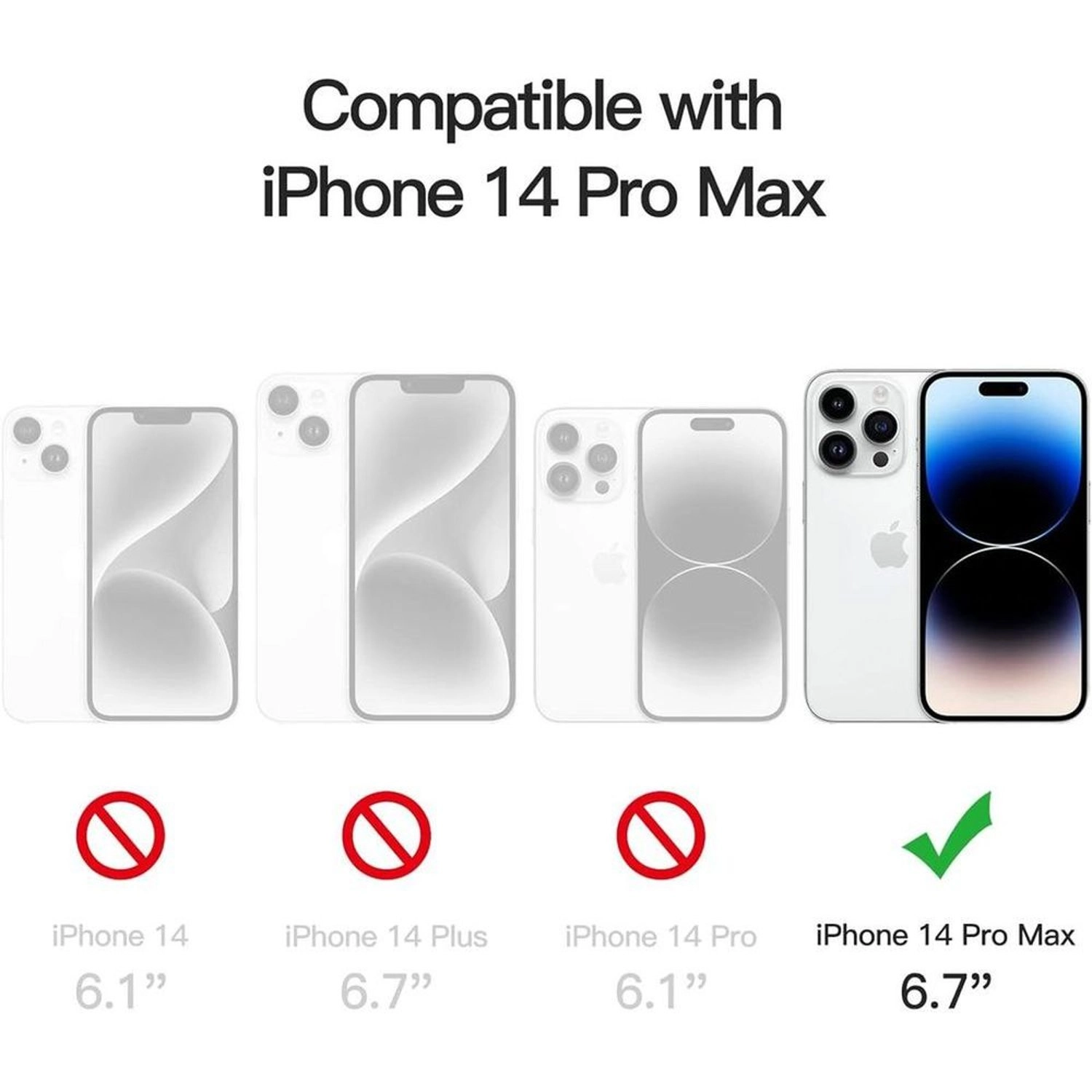 Clear Screen Protector for iPhone 14 Pro Max