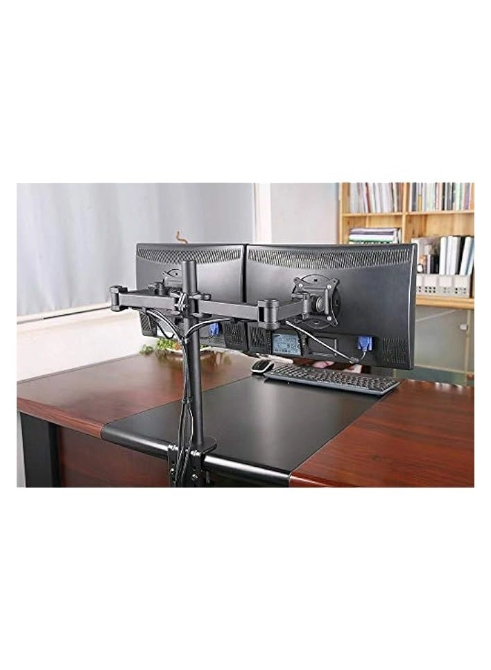 Dual LCD Monitor Desk Mount Stand - 2 27in