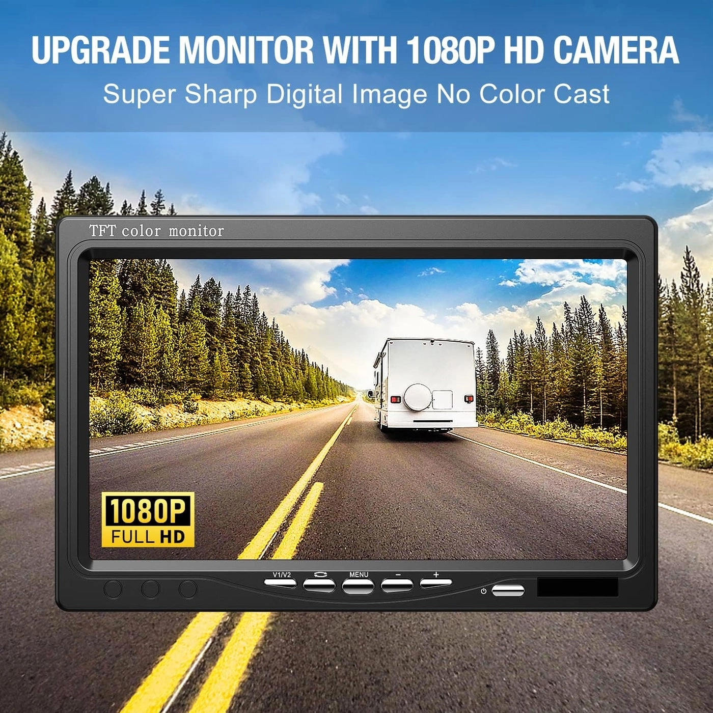 Dual Backup Camera Monitor Kit - Night Vision 1920*1080