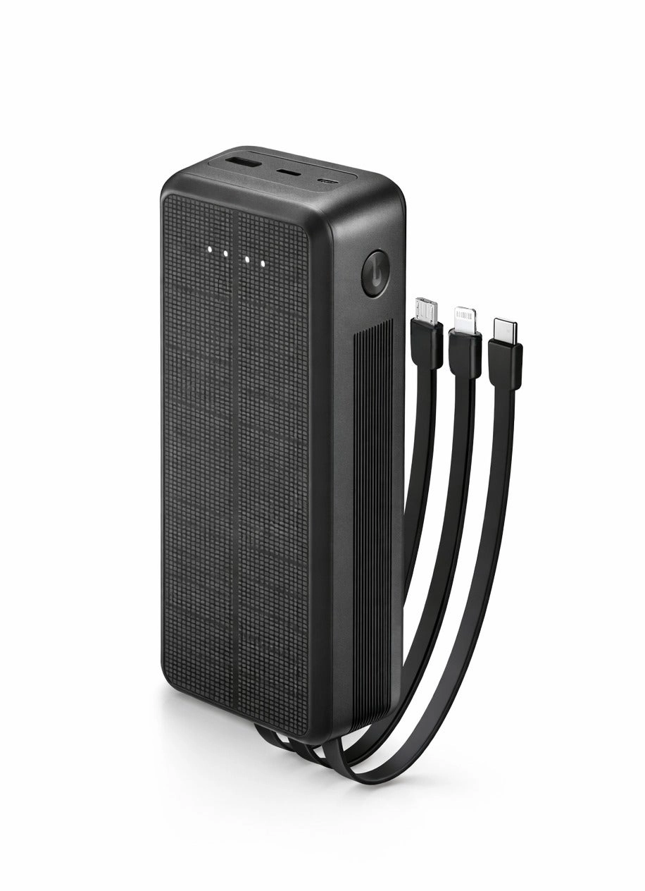 VLove Solar Power Bank - 30000mAh 22.5W Fast Charging