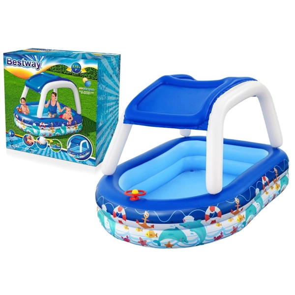BWSUM Sea Captain Family Pool - 2.13m x 1.55m x 1.32m