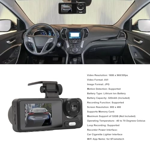 1080P Night Dash Cam - 30FPS