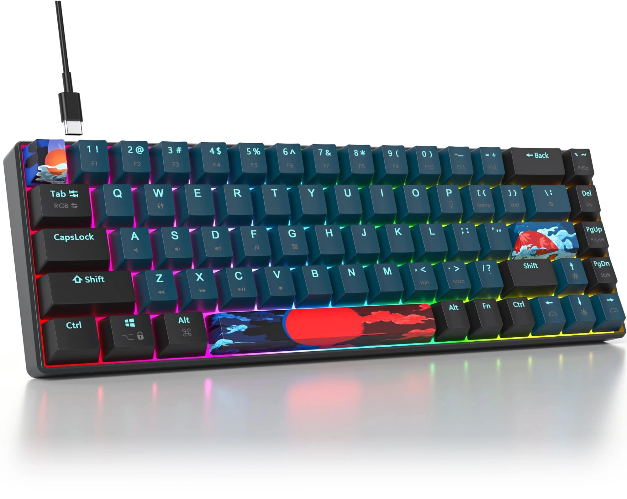 65 Percent Mechanical Gaming Keyboard - Wired