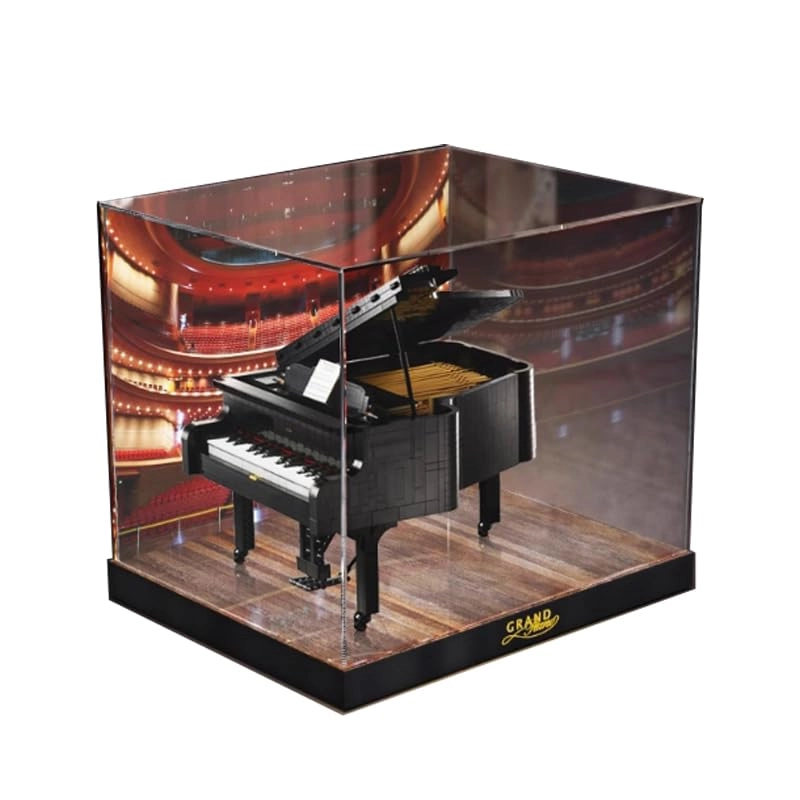 Lego Ideas Clear Acrylic Display Case (21323) - Acrylic High Wood Bottom