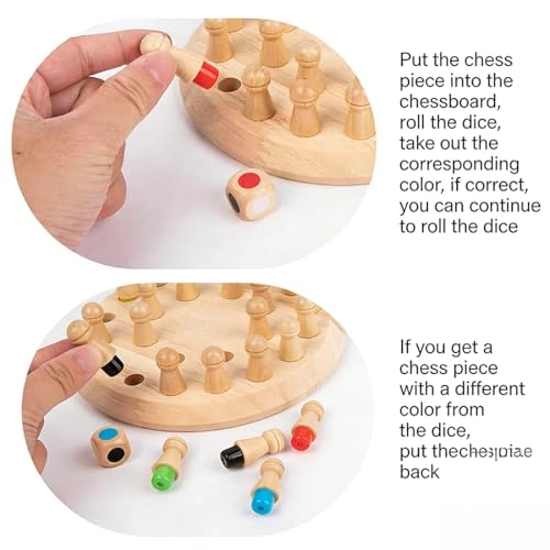 Wooden Memory Match Stick Chess