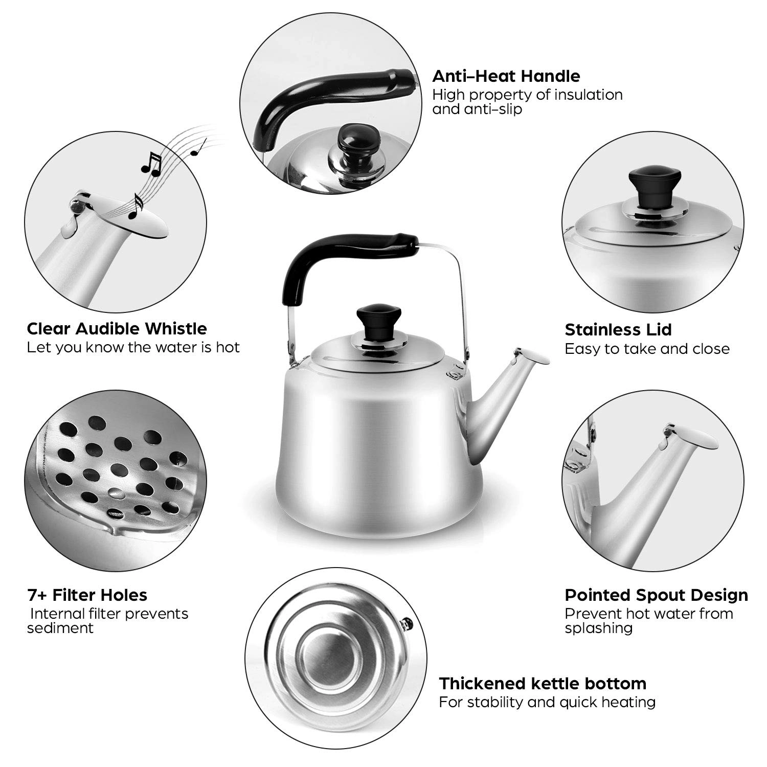 Camping Kettle Set - 4L 4 Cups
