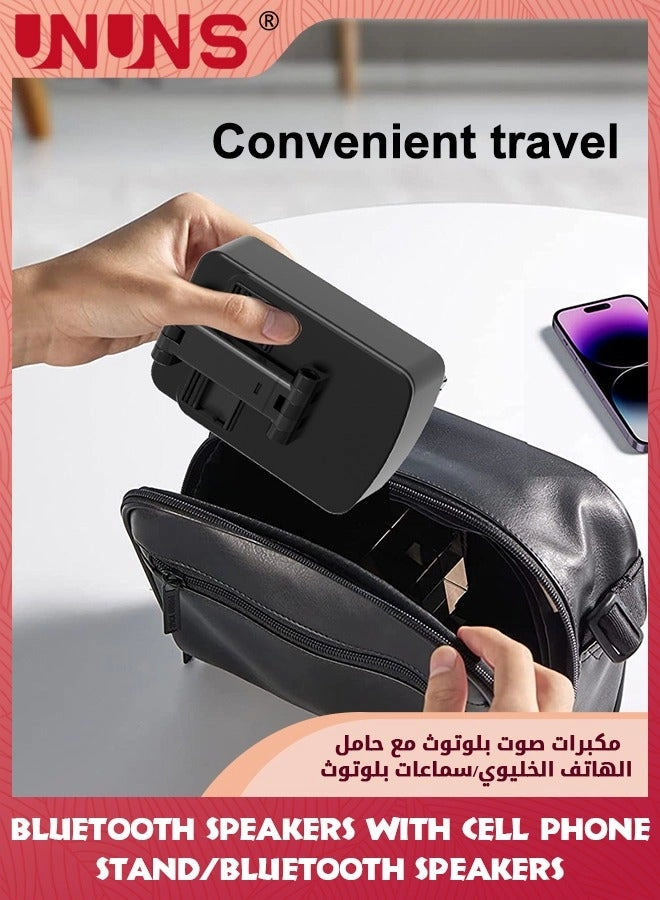 Bluetooth Speaker with Cell Phone Stand - Bluetooth 5.0 1200 mAh 6-12 HOURS