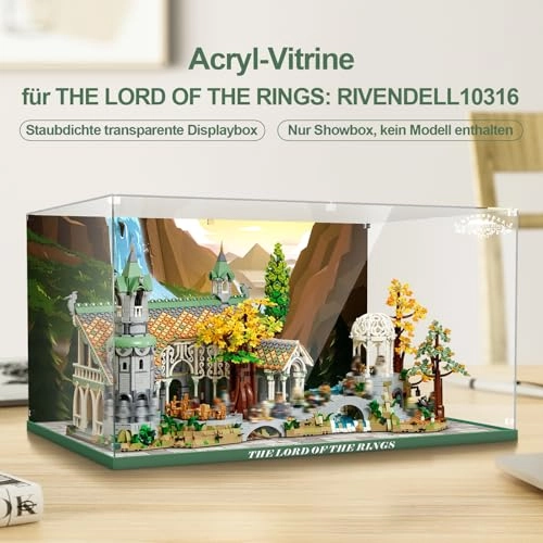Acrylic Display Case for LEGO 10316 The Lord of the Rings Rivendell - Acrylic