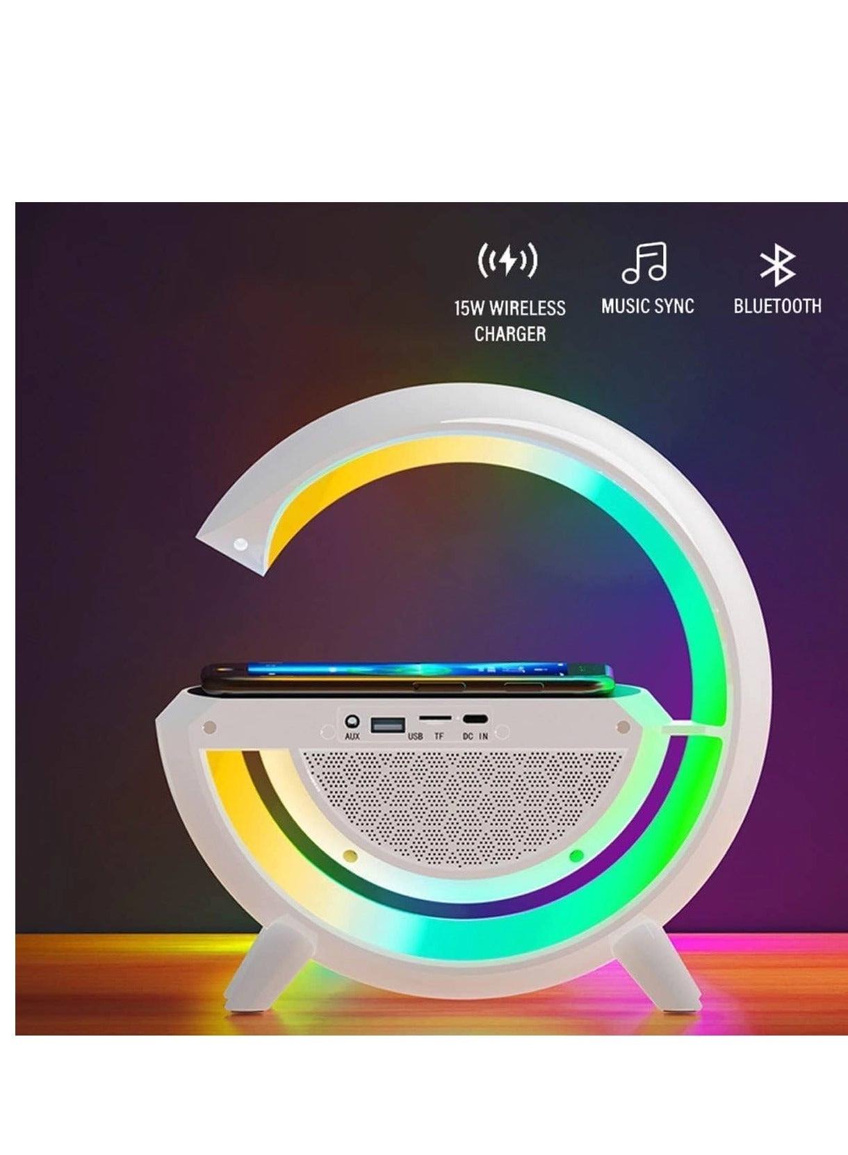 Wireless Charger Atmosphere Lamp - Mood Lighting RGB Color Changing