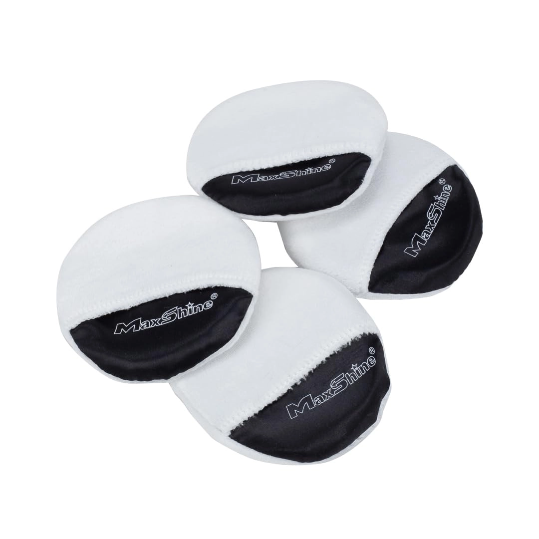 Handheld Microfiber Wax Applicator Pad - 3.35" Diameter