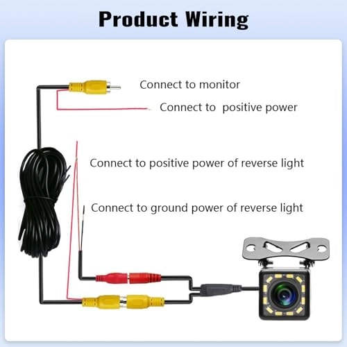 Rear View Camera - Night Vision Wired 1.0 Megapixel