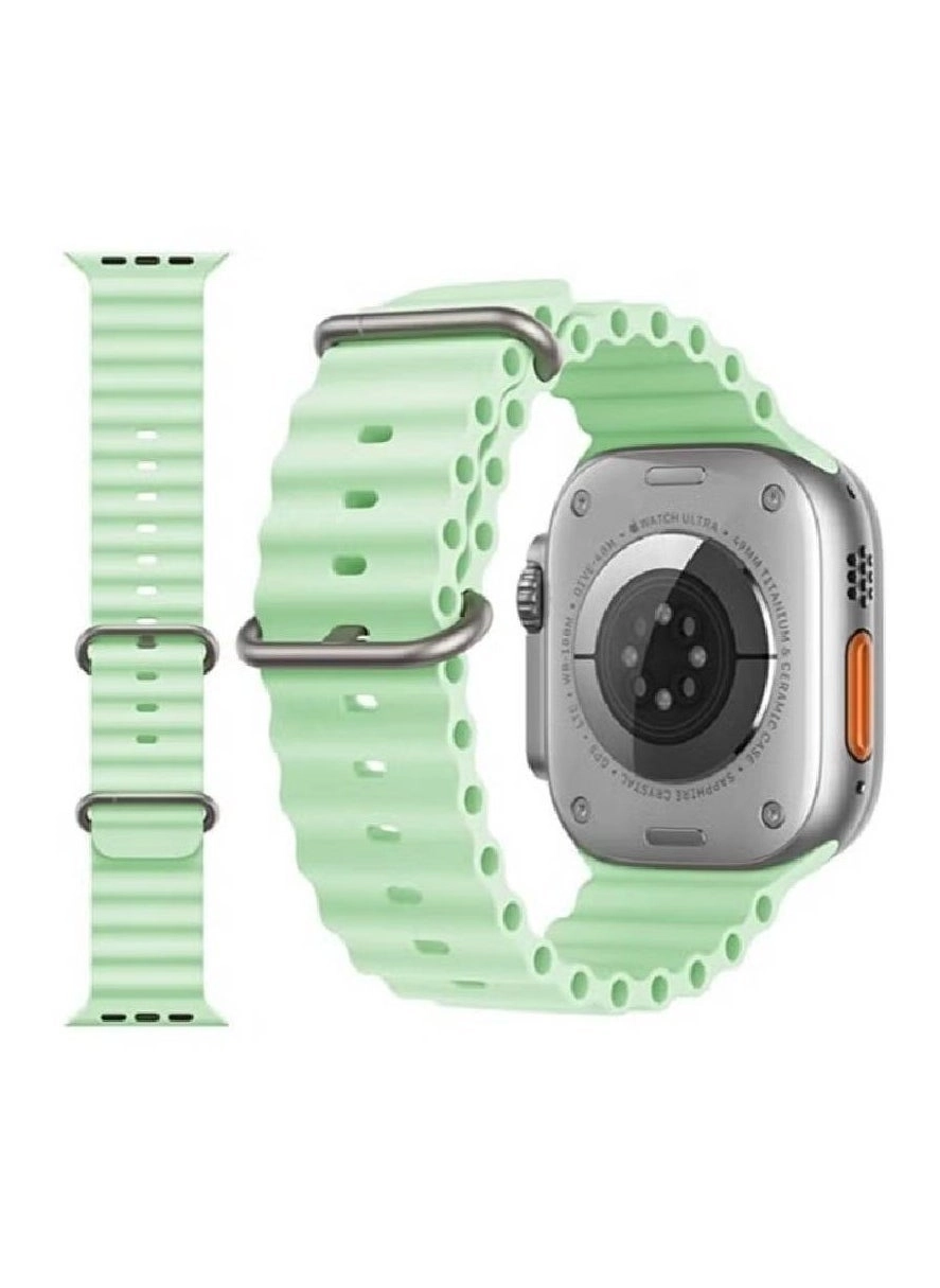 Beauenty Silicone Watch Band for Apple Watch Ultra / 42mm 44mm 45mm 49mm and iWatch Series Ultra 8/7/6/5/SE