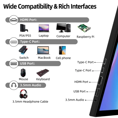 Portable Monitor - FHD 1080P 14 Inch