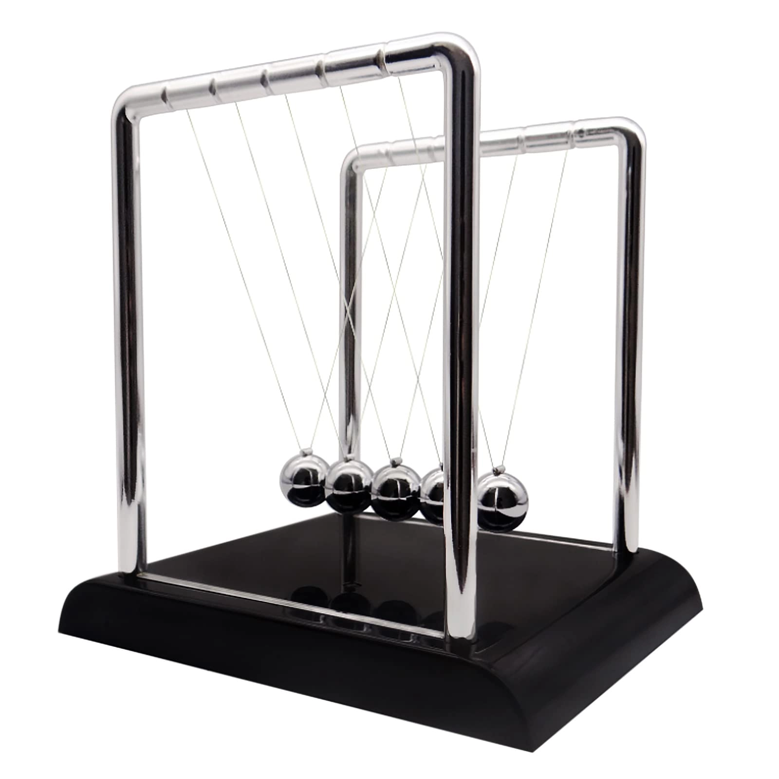 bewitu Newtons Cradle - Science 5 Balls
