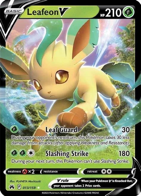 Pokémon Leafeon V 013/159 - Crown Zenith